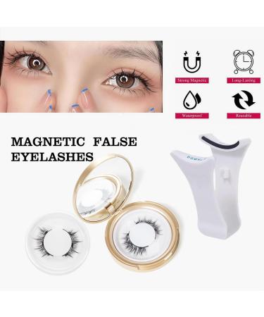 2 Pair Magnetic Eyelashes - Natural & Bushy Reusable No Glue Includes Applicator - Shop Now - Buy Online on GoSupps.com