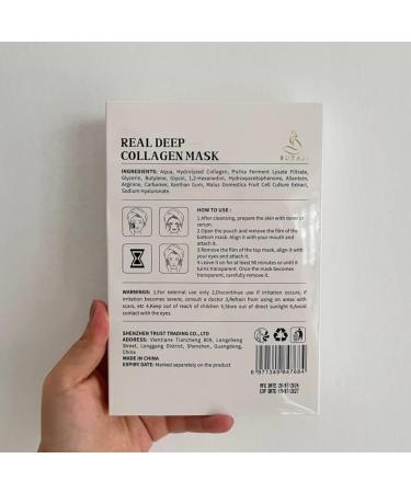 Hydrating Collagen Face Mask with Apple Stem Cells - Overnight Hydrogel for Elasticity & Pore Minimizing | 5 Pack (37g Each) - International Shipping Available - Buy Online on GoSupps.com