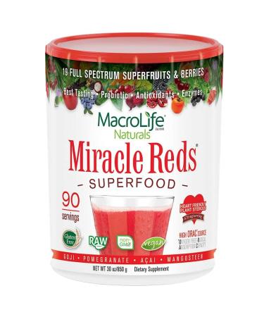 Macrolife Naturals Miracle Reds Superfood Goji- Pomegranate- Acai- Mangosteen 1.9 lbs (850 g)