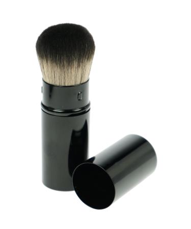 Fantasia 91182 powder brush vegan with cap of professional makeup brush make -up made of the finest toray hair height 10cm by black