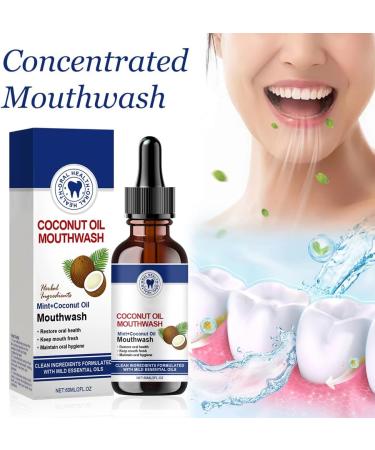 Coconut Oil Mouthwash for Teeth Teeth Total Care Mouthwash Coconut Oil Extraction Natural Mouth Cleanser for Fresh Breath Healthy Teeth - Buy Online on GoSupps.com