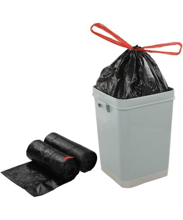 Teyyvn 4 Gallon Black Drawstring Garbage Bag Trash Bags with Drawstring 110 Counts - Buy Online on GoSupps.com