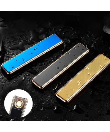 Windproof USB Arc Lighter USB Rechargeable Lighter Slim Profile Coil Lighter Plasma Dual Arc Lighter Windproof Flameless Lighter (Black) - Buy Online on GoSupps.com