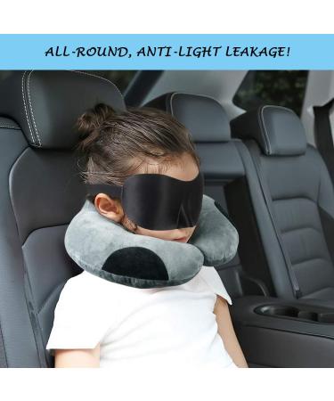 Uraqt Travel Pillows for Children - Soft Animal Neck Support Pillows for Car Aircraft & Train - Ideal Gray Baby Sleeping Cushions - Buy Online on GoSupps.com