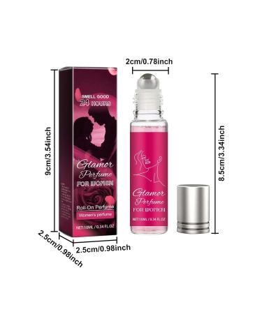 Roll-On Pheromone Perfume for Women Long-Lasting Scent Essential Oil Cologne for Men Enhanced Confidence & Attraction Pheromone Infused Perfume for Men (Lady rose flavor) - Buy Online on GoSupps.com