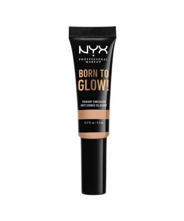 NYX Professional Makeup Born to Glow Radiant Concealer Iridescent Finish Reduces Under Eye Circles Highlight and Contour Vegan Formula Shade: Natural 07 Natural - Buy Online on GoSupps.com