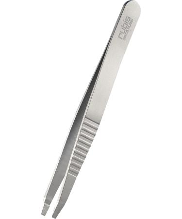 Rubis Universal Eyebrow Tweezers - straight tip - tweezers for plucking eyebrows - ProGrip