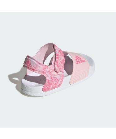 Buy adidas Unisex Kids Adilette Sandals - 29 EU Clear Pink Fusion Cloud White | International Shipping Available - Buy Online on GoSupps.com