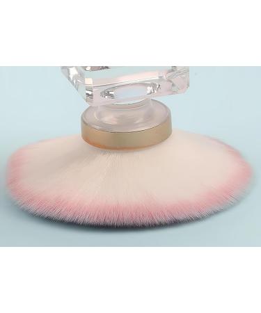 Nail Dust Brush - Soft Kabuki Cleaner for Acrylic Nails & Makeup - Pale Pink Nail Art Manicure Brush - Buy Online on GoSupps.com