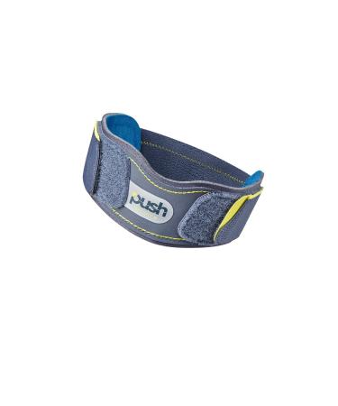 Push Sports Patella Brace for Pain Relief from Jumper's Knee and Osgood-Schlatter Disease. Non-Slip Brace Comfortably Stays in Place During Sports & Competition. (One-size)