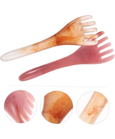 Hapinary Scalp Massage Comb - Hard Camp Card Pink 16.5x3.0cm | Best Scalp Scraper for Relaxation & Relief - International Shipping Available - Buy Online on GoSupps.com