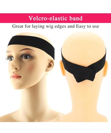 Buy Sibba 3-Piece Adjustable Elastic Wig Bands with Edge Brush & Comb - Perfect for Frontal Wigs | Fast International Shipping - Buy Online on GoSupps.com