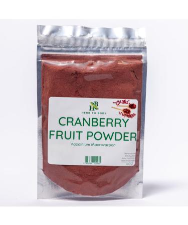 Herb To Body Cranberry Fruit Powder | Vaccinium Macrovarpon | Wildcrafted | 4oz