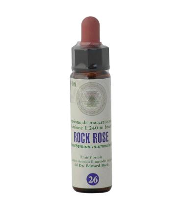 Rock Rose n 26 Fleur de Bach farmaflor 1 Flacon Comtpe Gouttes 10ml - Made in Italy