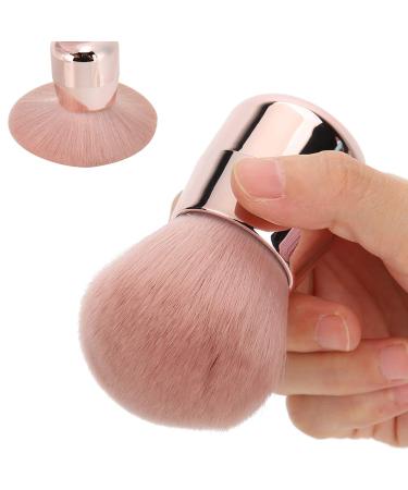 Soft Fiber Hair Blush Brush Seamless Base Brush Strong Powder-Holding Power Aluminum Handle for Wet Powder Perfect for Makeup Application