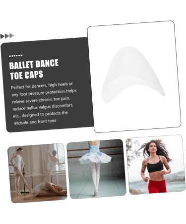 Toe Protector High Heel Pads - Gel Cushion Inserts for Ballet & Dance - 3 Pairs White Shoe Heel Protectors - Buy Online on GoSupps.com