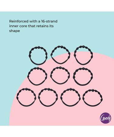 Goody Forever Ouchless Hair Tie - Durable Elastic for Fine Hair | Perfect Hair Accessories for Women & Girls - Ideal for Braids & Ponytails - Buy Online on GoSupps.com