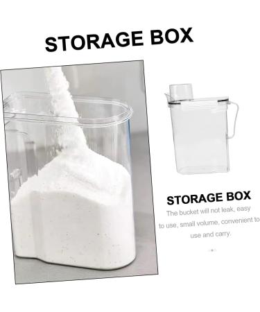 BCOATH 3pcs Laundry Storage Box Large Capacity Sub Buckets Jug Stand Lotion Transparent Plastic - Buy Online on GoSupps.com