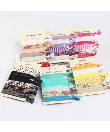 Elastic Hair Ties 36 Pieces No Crease Elastic Band Ponytail Holder Hair Bands for Girls Women