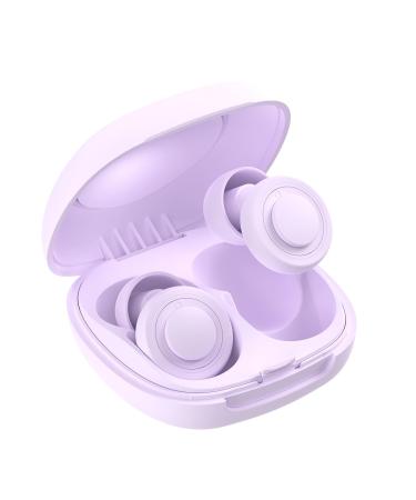 Earplugs for Noise Reduction Two-Mode Reuseable Earplugs for Concerts Work Focus Travel & Party with 7 Pairs Eartips Hearing Ear Protection Earplugs - NRR of 15dB-30dB Noise Cancelling Orchid