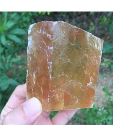 Natural Crystal Rough Natural Dark Yellow Calcite Rough Stone Mineral Reiki Healing Gemstone Crystal for Home Decor - Buy Online on GoSupps.com