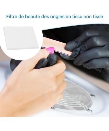 Filtre Collecteur de Poussi re | 100 Pi ces Collecteur De Poussi re Ventil Pour Manucure Papier Pratique D'Entretien Domicile Blanc - Buy Online on GoSupps.com