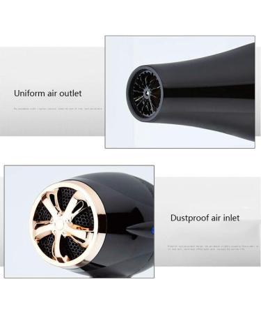 2200W Hair Dryer with Diffuser Powerful Hairdryer Fast Drying Blow Hair-Dryer AC Motor 2 Speed and 3 Heat Cold Shot Button Low Noise 1.7m Long Cable Light Quiet for Home and Salon Women Men Black - Buy Online on GoSupps.com