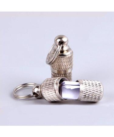 QISF Anti-Lost Pet ID Tag Barrel 5 Pcs Stainless Steel Pet Dog Cat Puppy ID Address Name Label Personalized Tag Barrel Tube Collar - Buy Online on GoSupps.com