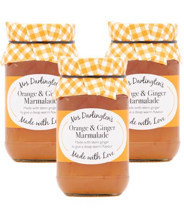 Mrs Darlington's Orange and Ginger Marmalade - 340g - Pack of 3
