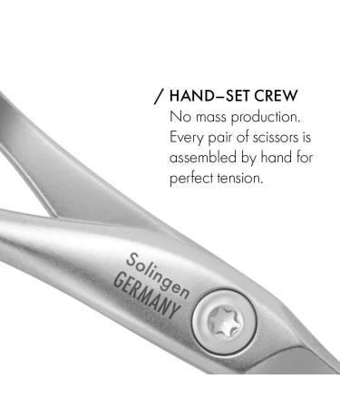 GERMANIKURE FINOX Stainless Steel Nail and Cuticle Scissors with Leather Case - Professional Manicure Tools, Ethically Made in Solingen Germany - Buy Online on GoSupps.com