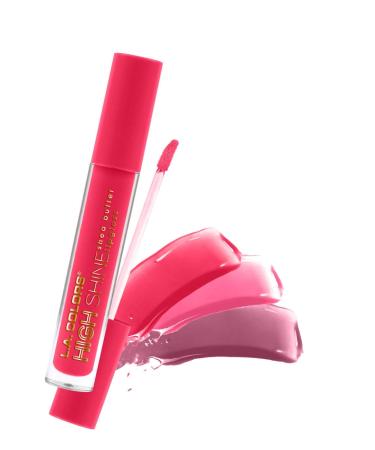 L.A. Colors High Shine Shea Butter Lip Gloss - Snuggle 0.14 oz | Moisturizing Lip Gloss - Buy Online on GoSupps.com