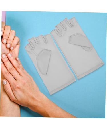 Healeved 4 Pairs Nail Gloves Uv Protection Manicure Gloves Salon Manicure Gloves Uv Protection Gloves Led Gloves Gel Nail Lamp Gloves Sun Gloves Miss Spandex Protector - Buy Online on GoSupps.com
