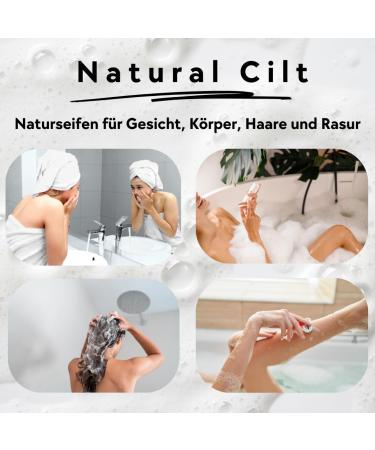3x Natural Cilt Juniper Soap - 100% Handmade Soap for All Skin Types - Certified Natural Ingredients - Eco-Friendly Shower Gel - Perfect Gift (3 Pack) - Buy Online on GoSupps.com