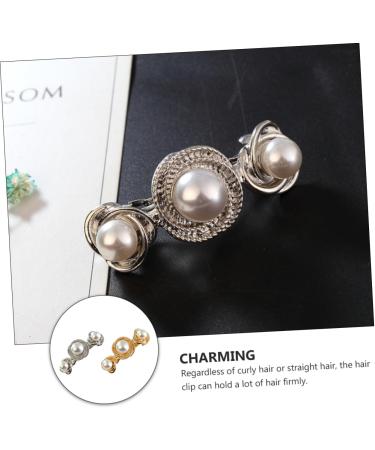 FRCOLOR Girl Hair Accessories Spiral Pearl Clip Fine Clip pearl barrette clips clips barrette large pearl women Women Barrette alloy woman Changchun French Barrette Hair Clips - Buy Online on GoSupps.com