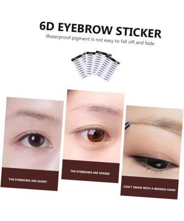 POPETPOP 4pcs Eyebrow Stickers Waterproof Makeup Authentic Eyebrows Stickers Artificial Eyebrow Makeup Tools - Buy Online on GoSupps.com