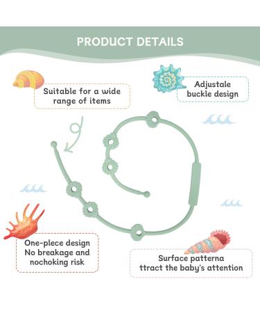 ClDy Baby Toy Pacifier Chain & Silicone Cup Catcher | BPA-Free Halter Straps for Strollers & Cars | 2 Pack Bowl Set (Blue & Green) - Safe & Versatile Baby Accessories - Buy Online on GoSupps.com