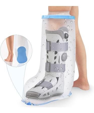 Qinaoco Waterproof Extra Wide Leg Cast Cover for Shower - XL-Extra Wide, Non-Slip Bottom - Watertight Foot Protector for Plus Size Adults - Buy Online on GoSupps.com