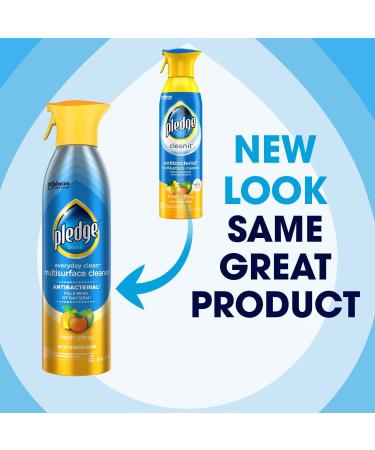 Pledge Antibacterial Multisurface Cleaner Spray - Fresh Citrus Scent - 9.7 oz (Pack of 1) - Buy Online on GoSupps.com