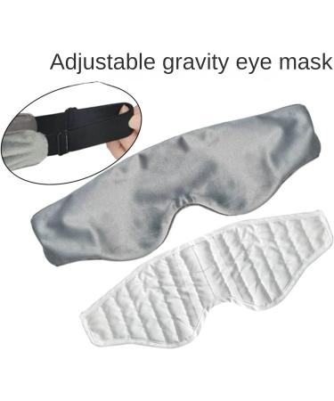 Adjustable Soft Eye Bag with Detachable Cover - Gray | Ideal for Night Sleep, Travel & Relaxation - Buy Online on GoSupps.com