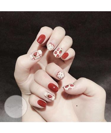 3pcs Summer Fruit Nail Stickers - Strawberry, Cherry, Watermelon Nail Decals - Buy Online on GoSupps.com