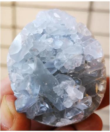 Natural Celestite Geode Quartz Cluster Crystal Specimen Home Decoration ningxiao - Buy Online on GoSupps.com