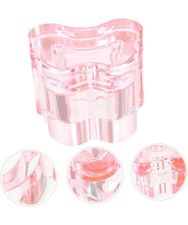 Healeved Nail Art Liquid Holder bowl manicure with cover bracket nail art cup Multifunction cup glass dish Acrylic Nail Dish major s with lids nail art dish cup Pen wash cup pink tool 7x5.6cm Pink - Buy Online on GoSupps.com