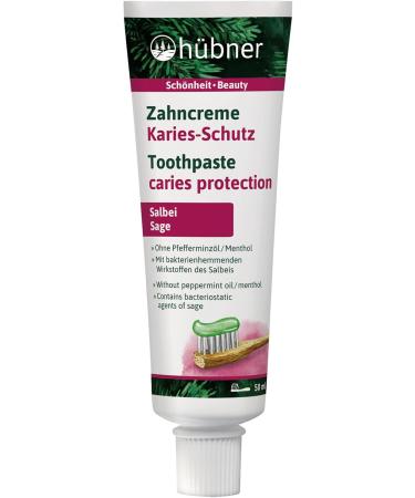 H bner Sage Toothpaste - Fluoride-Free Vegan No Preservatives Bacterial Inhibiting Ingredients - Buy Online on GoSupps.com