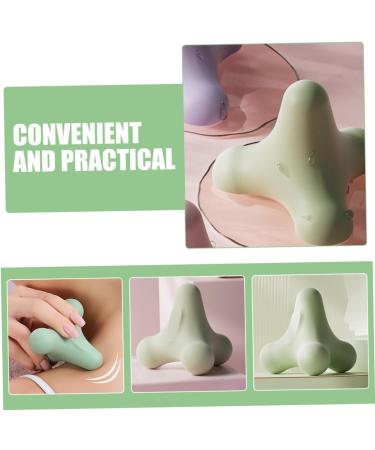 Healeeved Yoga Ball 2-Pack | Deep Muscle Massage Balls for Fitness & Back Relief | TPE Massage Balls for Neck & Fascia | 7.50x7.80cm - Green - Buy Online on GoSupps.com