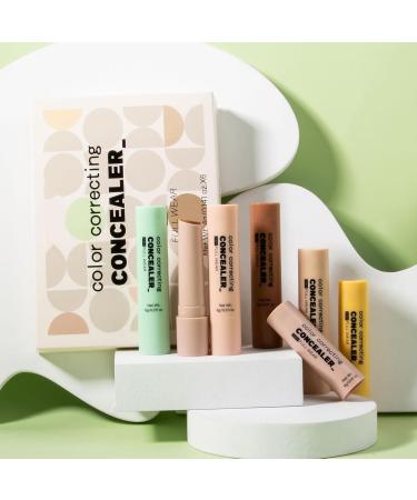  Mimoqk Cover Stick Concealer 6 Color Facial Concealer Lightweight Long Lasting Formula Natural Finish to Hide Blemishes Suitable All Skin Tones Excellent for Everyday Use - Buy Online on GoSupps.com