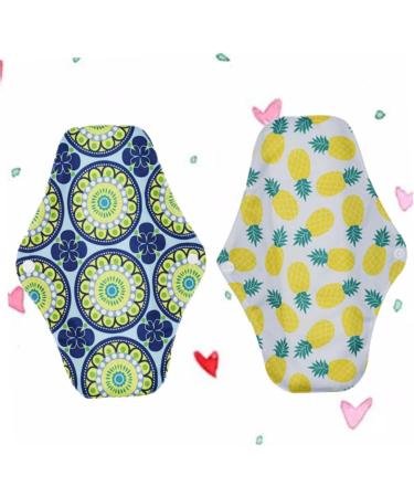 Reusable Cotton Menstrual Pads - 2pcs Women's Briefs with Washable Cloth Nursing Mat - Eco-Friendly Menstrual Napkin Set - Buy Online on GoSupps.com