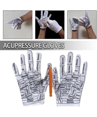 Buy Reusable White Massage Gloves for Hand Reflex Zone & Acupressure - K3F5 Peeling Tools - International Shipping Available - Buy Online on GoSupps.com