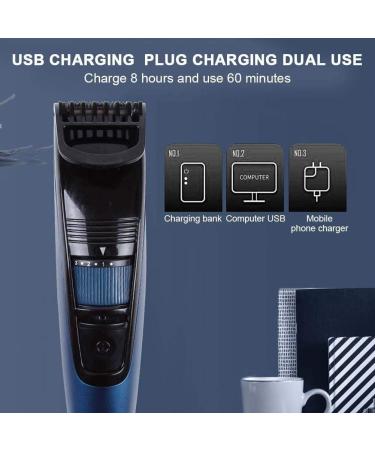 Buy Easy Hair Clipper - USB Electric Hair Clipper & Adjustable Trimmer - Self-Service Hair Shaver in Blue - International Shipping Available - Buy Online on GoSupps.com