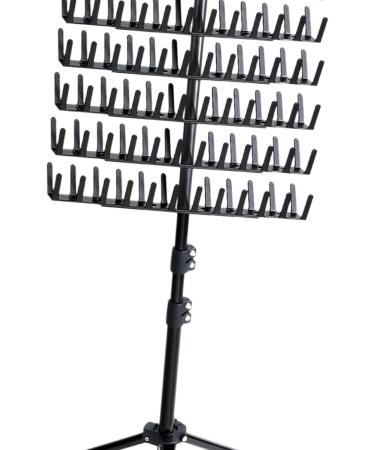 predolo Braiding Hair Rack Standing Standing Braid Rack 144 Pegs Double Sided Standing Hair Stand for Braiders Hairstylists black - Buy Online on GoSupps.com