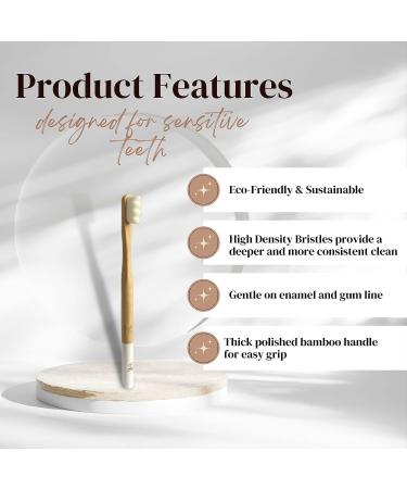 Pearlier Bamboo Soft Bristle Toothbrush for Sensitive Teeth - Ideal for Adults, Kids, and Special Dental Needs - Buy Online on GoSupps.com